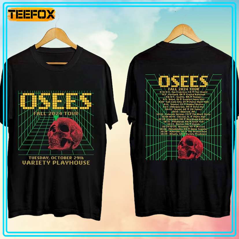 Osees Fall Tour North America 2024 Concert T-Shirt