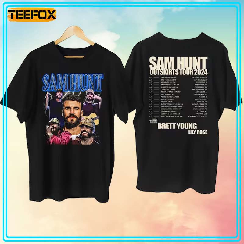 Outskirts Tour 2024 Sam Hunt Short-Sleeve T-Shirt