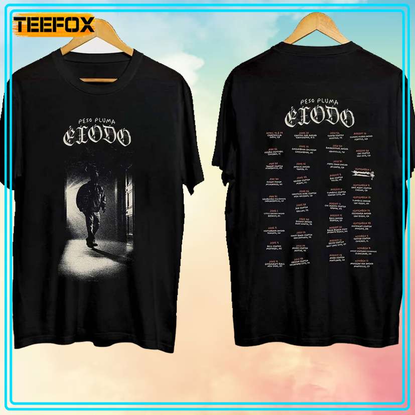 Peso Pluma Exodo Tour 2024 Concert T-Shirt