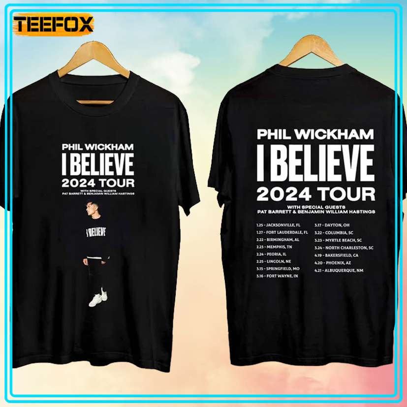 Phil Wickham I Believe Tour Concert 2024 Unisex T-Shirt