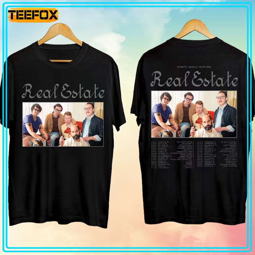 Real Estate Infinite Jangle Tour 2024 Concert T-Shirt