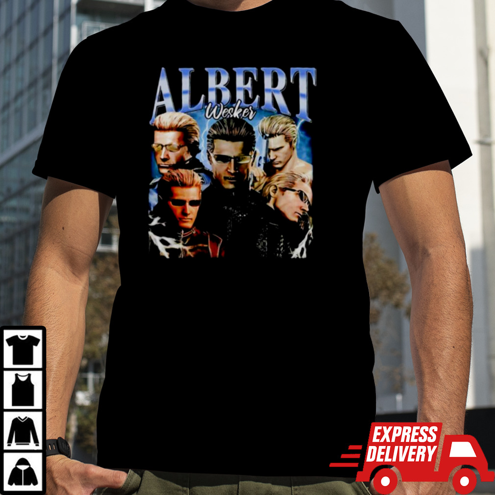 Resident Evil video games Albert Wesker character shirt