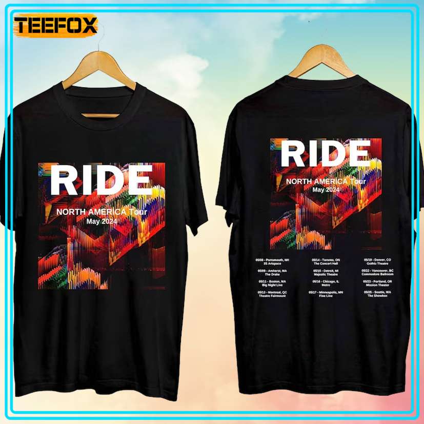 Ride North America Tour May 2024 T-Shirt