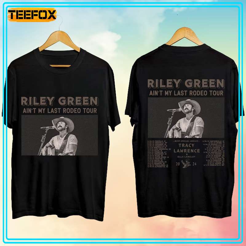 Riley Green Ain't My Last Rodeo Tour 2024 Short-Sleeve T-Shirt