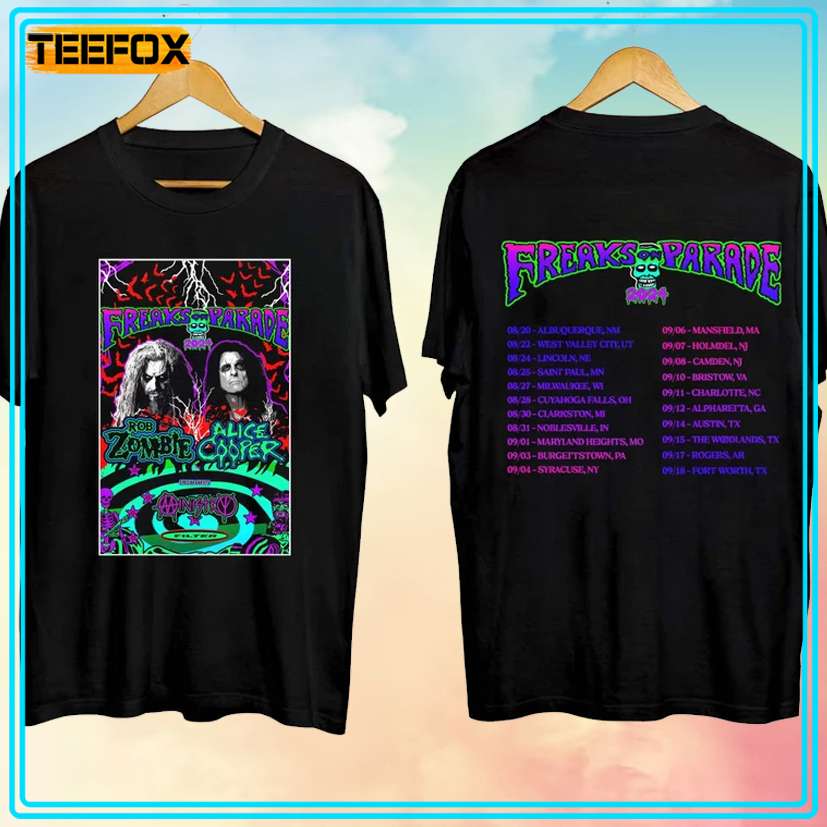 Rob Zombie and Alice Cooper's Tour Concert 2024 Unisex T-Shirt