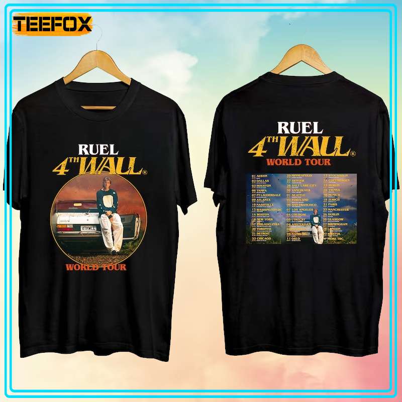 Ruel 4th Wall World Tour 2023 Concert Unisex T-Shirt