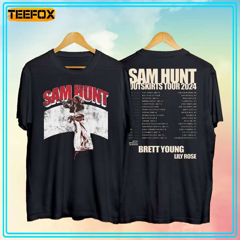 Sam Hunt Outskirts Tour 2024 Concert T-Shirt 3383