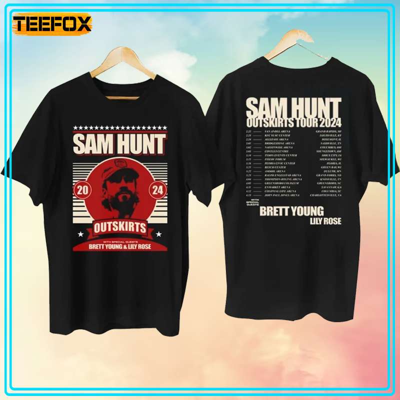 Sam Hunt Outskirts Tour Concert 2024 Music T-Shirt