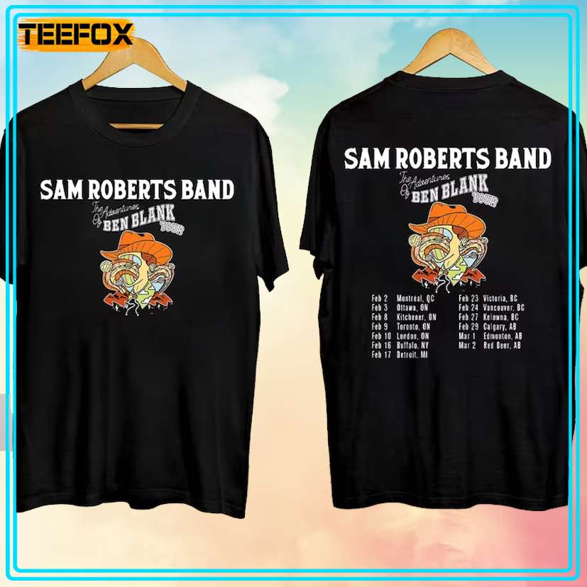 Sam Roberts The Adventures of Ben Blank Tour Unisex T-Shirt