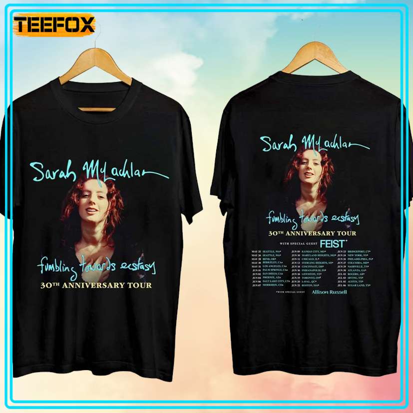 Sarah McLachlan Fumbling Towards Ecstasy 30th Anniversary Tour 2024 T-Shirt