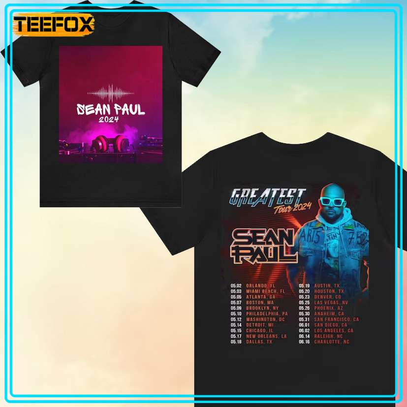 Sean Paul Greatest Tour 2024 Unisex T-Shirt