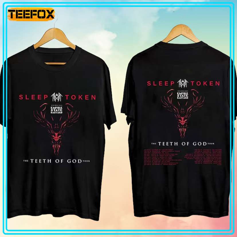 Sleep Token The Teeth Of God Tour 2024 Concert Music T-Shirt