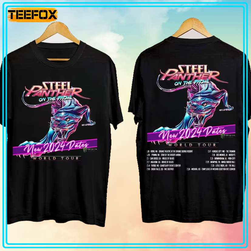 Steel Panther On the Prowl World Tour T-Shirt