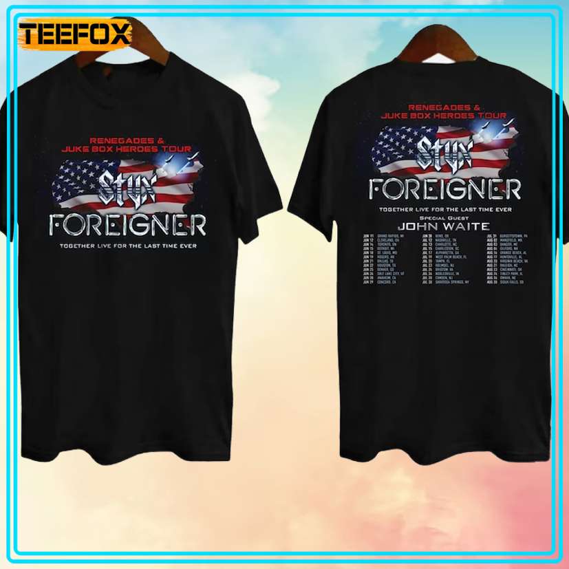 Styx And Foreiner Tour Concert 2024 T-Shirt