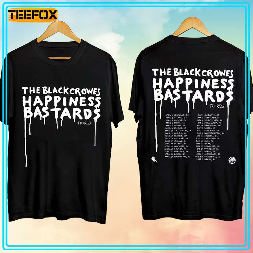 The Black Crowes Happiness Bastards Tour 2024 T-Shirt