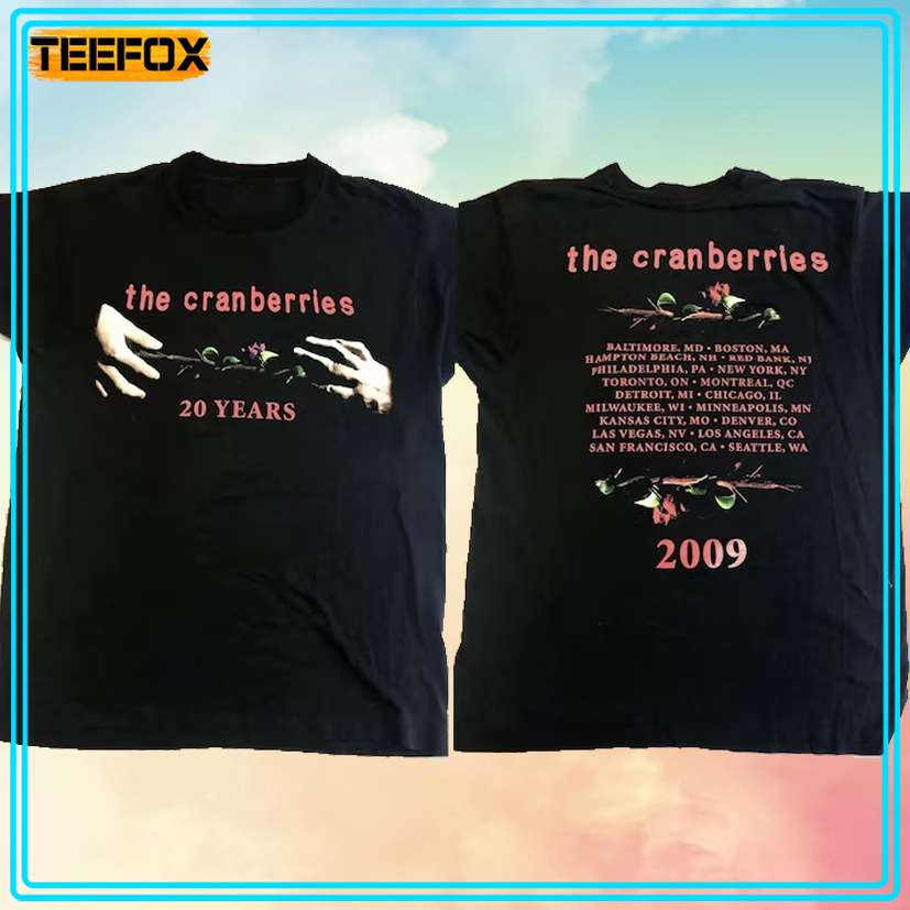 The Cranberries Rock band Tour 2009 T-Shirt