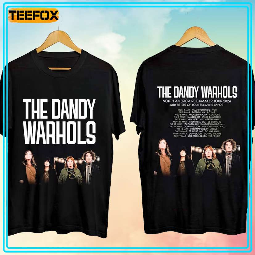 The Dandy Warhols North America Rockmaker Tour 2024 T-Shirt