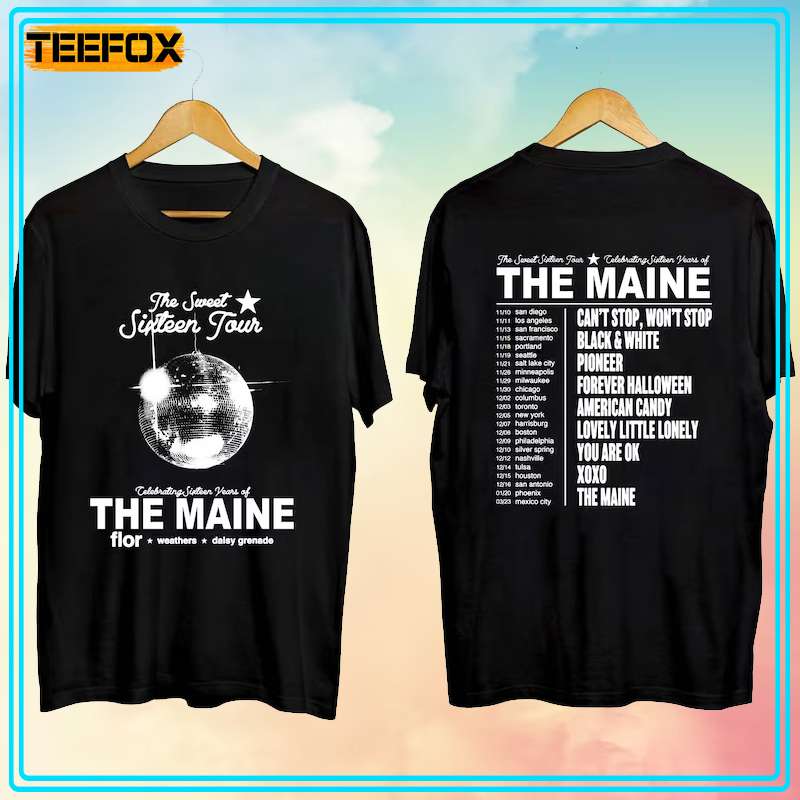 The Maine The Sweet 16 Tour 2023 Short-Sleeve T-Shirt