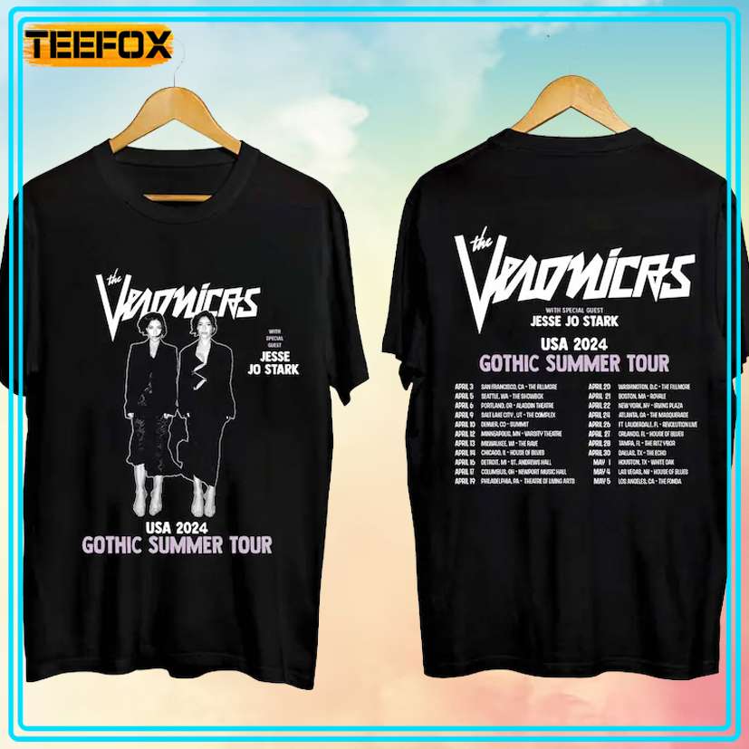 The Veronicas Gothic Summer Tour 2024 Concert T-Shirt