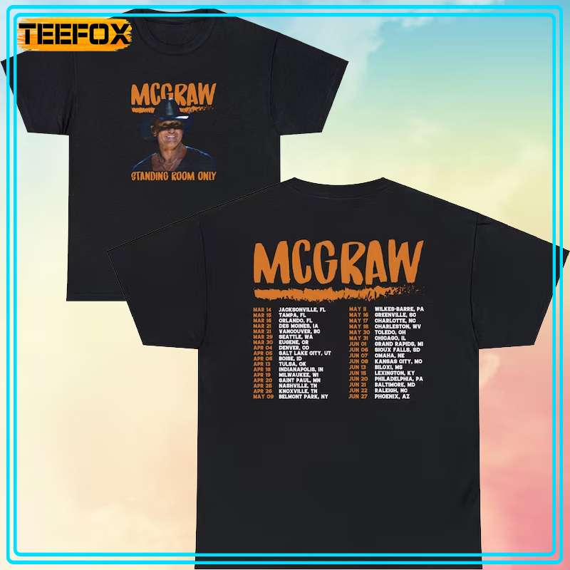 Tim McGraw Standing Room Only Tour 2024 Short-Sleeve T-Shirt