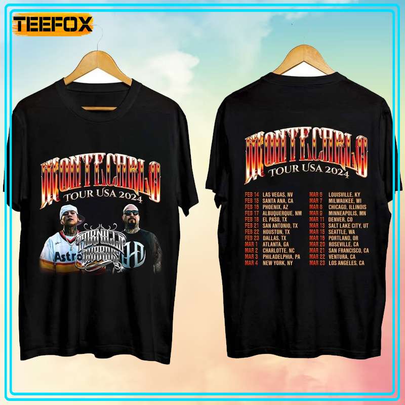 Tornillo Montecarlo Tour Usa 2024 Concert T-Shirt