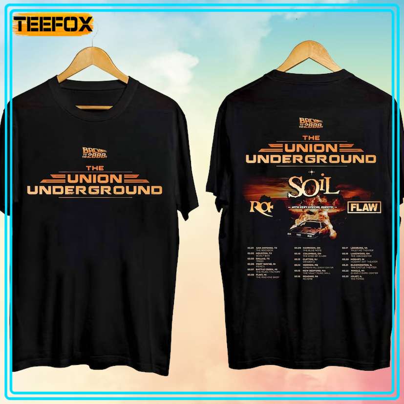 Union Underground Back To The 2000s Tour 2024 T-Shirt