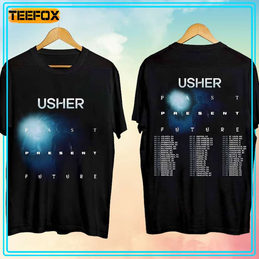 Usher Past Present Future Tour 2024 Concert T-Shirt