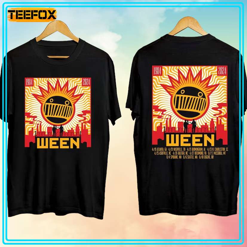 Ween Tour 2024 Concert Music T-Shirt