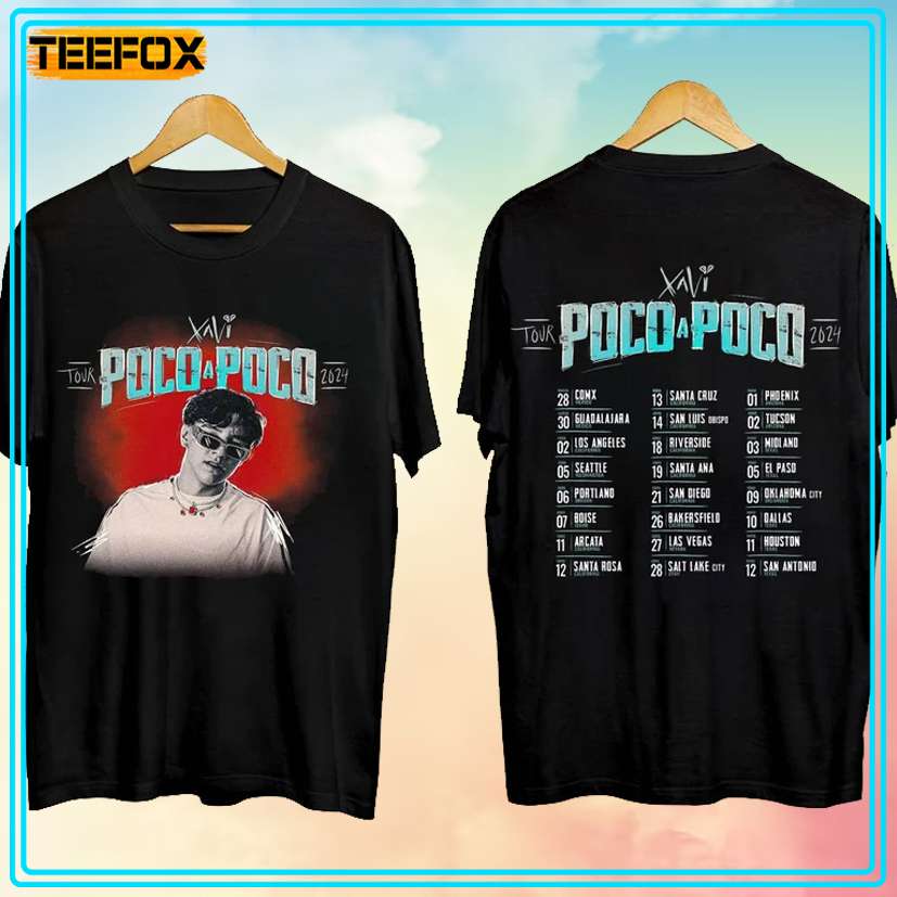 Xavi Poco A Poco Tour 2024 Concert T-Shirt