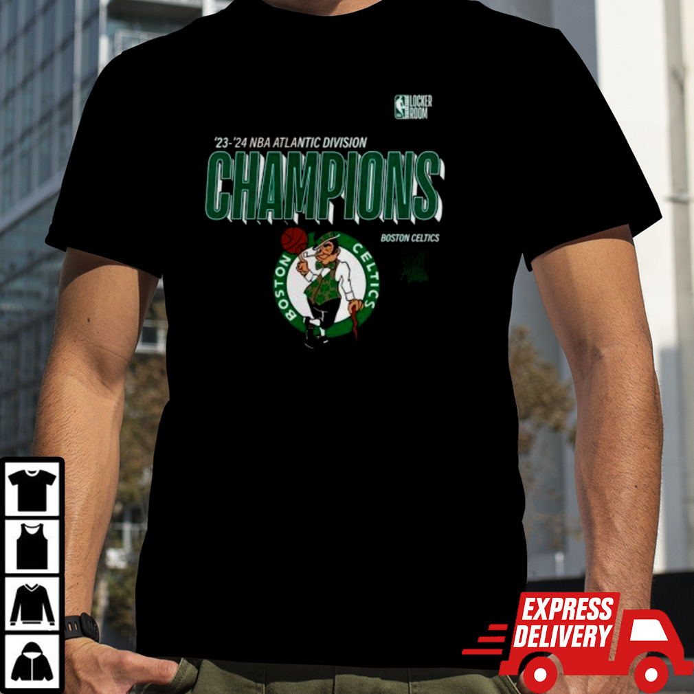 Boston Celtics 2024 Atlantic Division Champions Locker Room T-Shirt