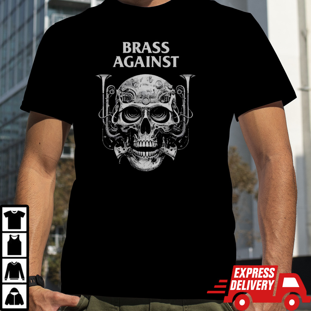 Brass Against Skull Logo 2024 T-shirt