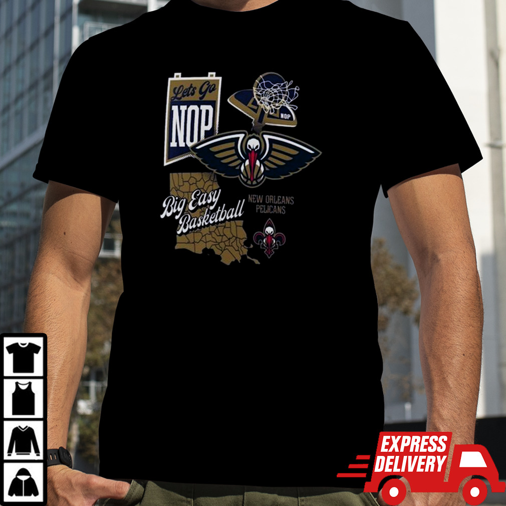 New Orleans Pelicans Split Zone Big Easy Basketball Shirt