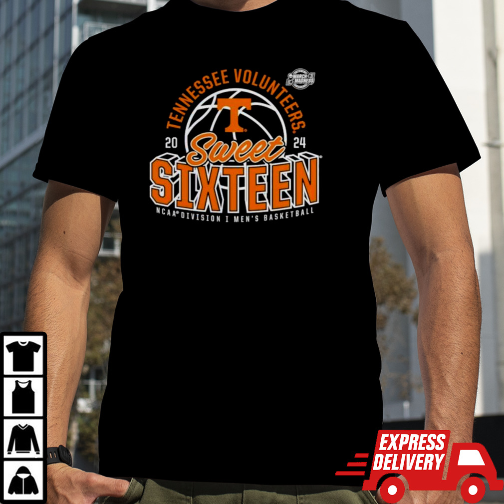 Tennessee Volunteers 2024 NCAA Men’s Basketball Tournament March Madness Sweet Sixteen Defensive Stance T-Shirt