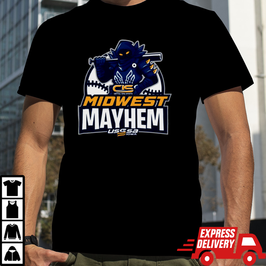 USSSA Iowa Baseball CIS Midwest Mayhem 2024 logo shirt