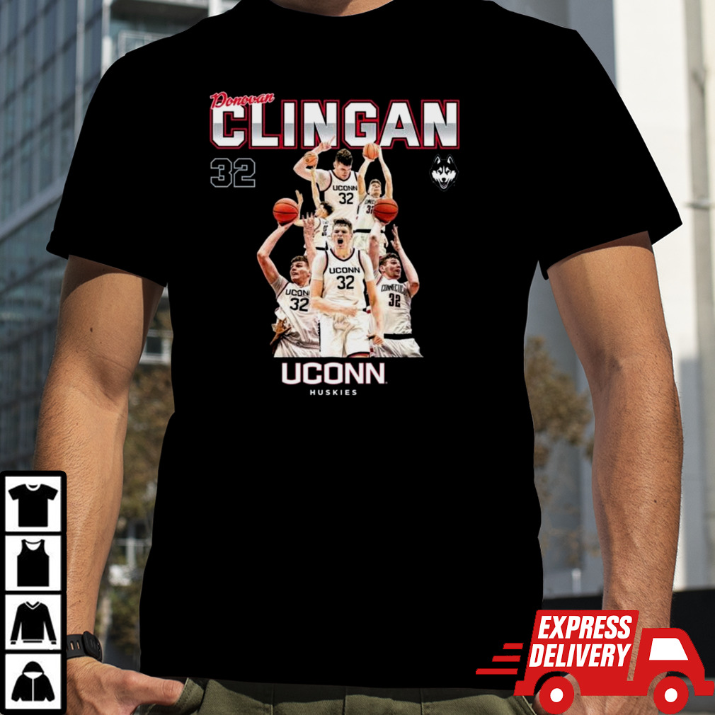 Uconn Huskies 2024 NCAA Men’s Basketball Donovan Clingan 2023 – 2024 Post Season Shirt