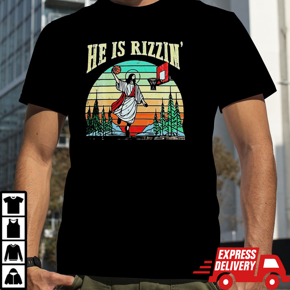 Vintage Jesus he is rizzen’ shirt