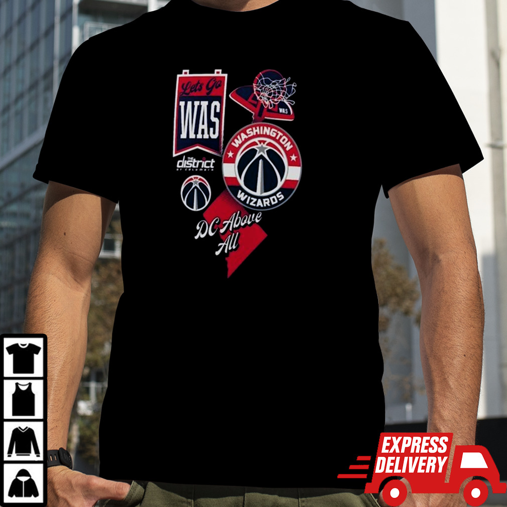 Washington Wizards Split Zone DC Above All Shirt