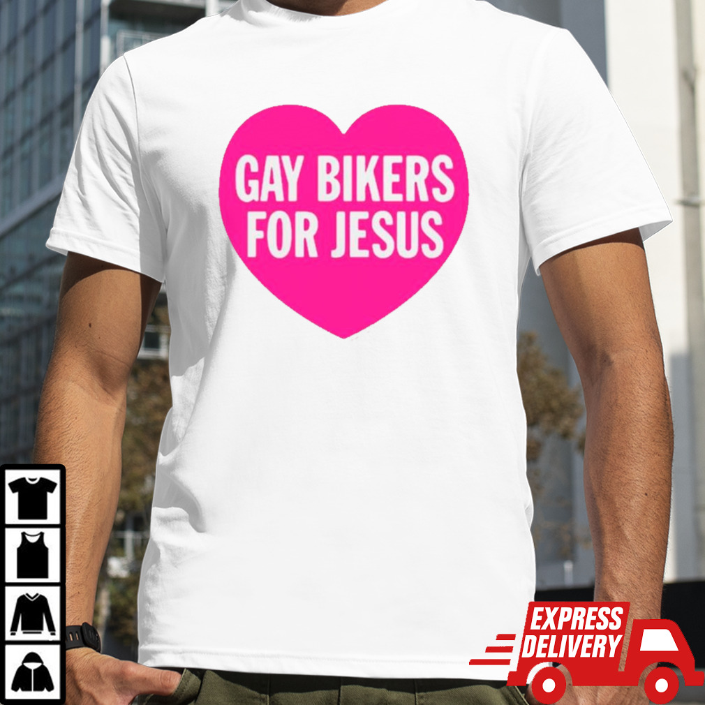 Gay bikers for Jesus heart shirt