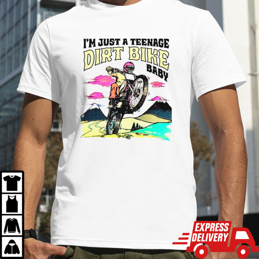 I’m just anage dirt bike baby shirt