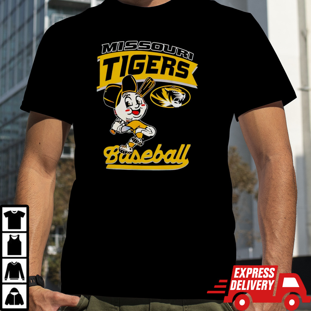 Mizzou Tigers Baseball Head Player Tiger shirt