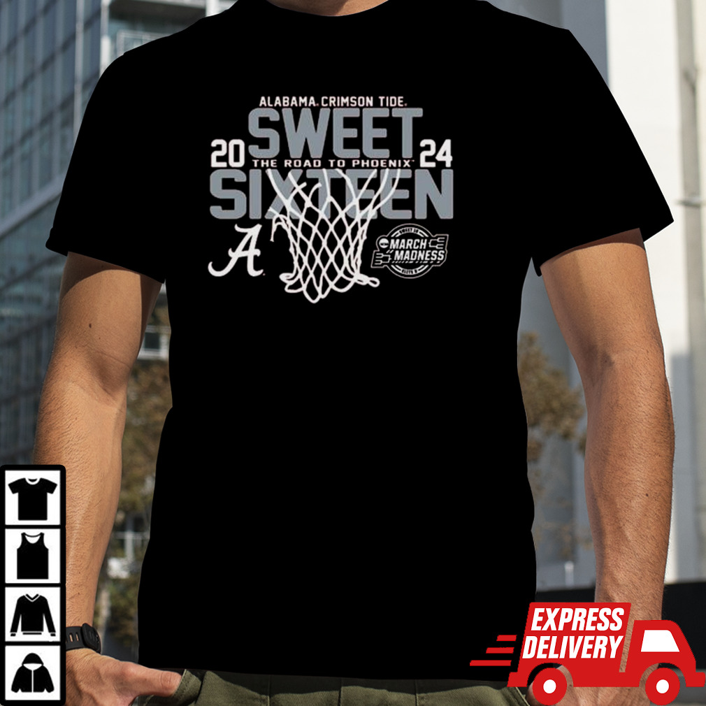 Alabama Crimson Tide 2024 Sweet Sixteen The Road To Phoenix Shirt