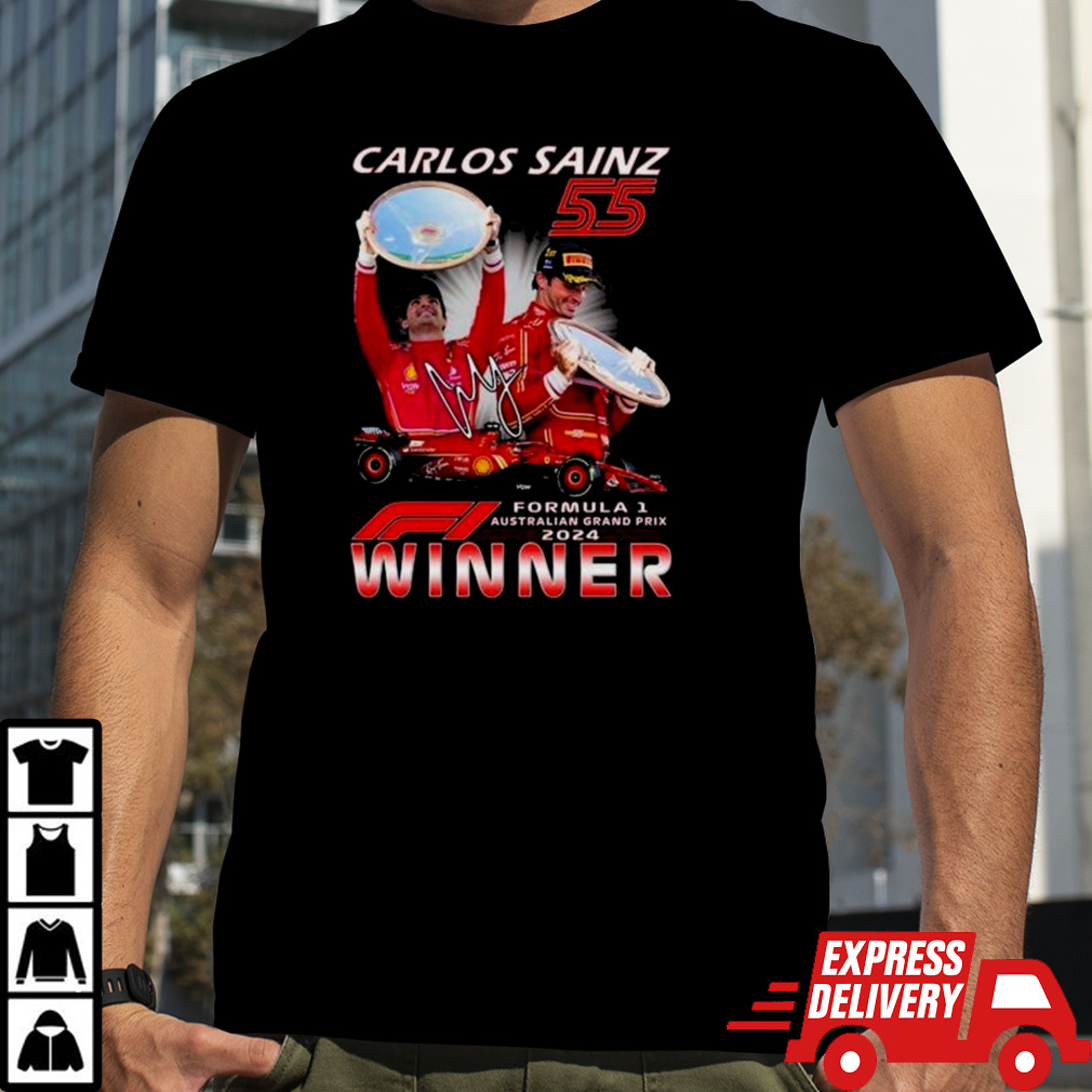 Carlos Sainz 55 Formula 1 Australian Grand Prix 2024 Winner Shirt