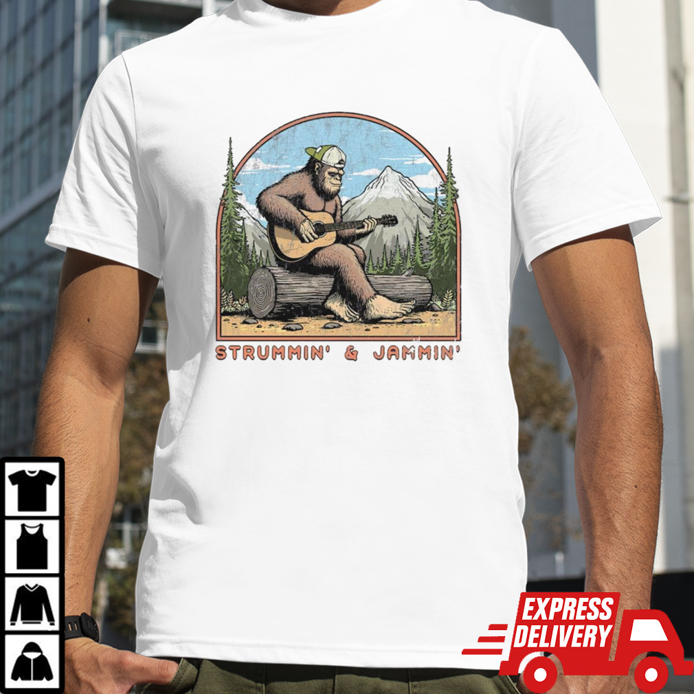 Bigfoot strummin’ & jammin’ shirt