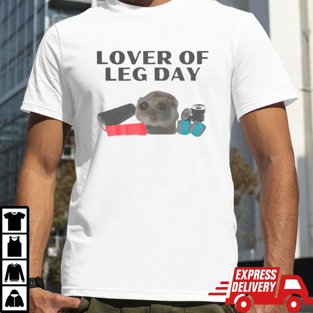 Cat fitness lover of leg day shirt