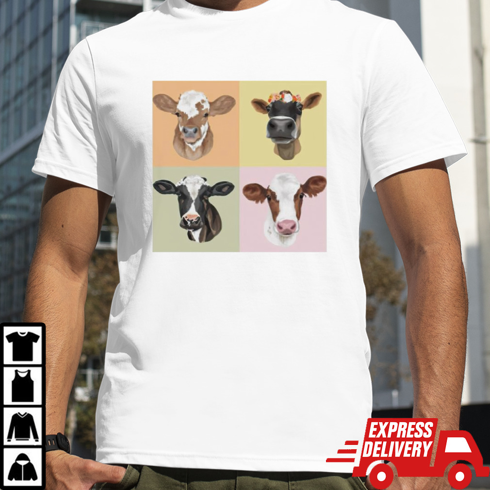 Cow portrait shirt