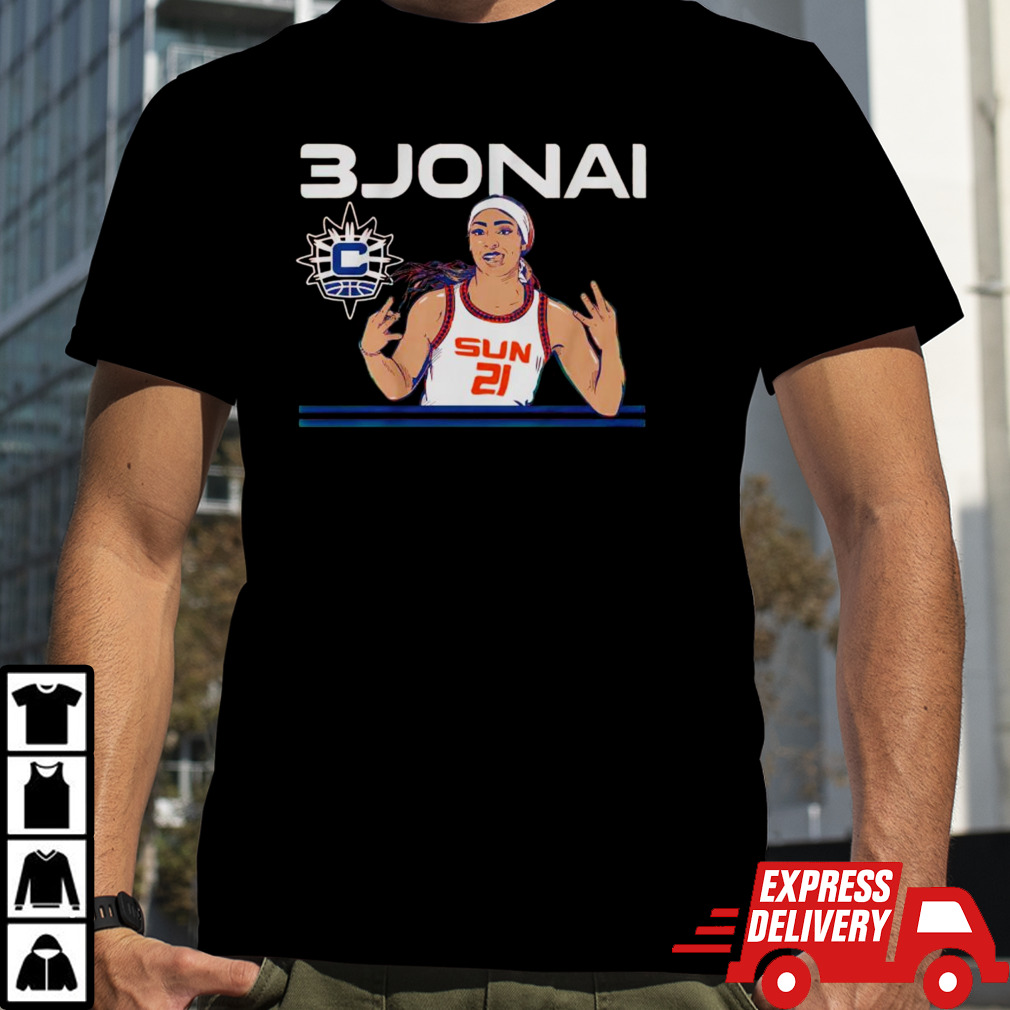 Dijonai Carrington Connecticut Sun 3 point shooter shirt