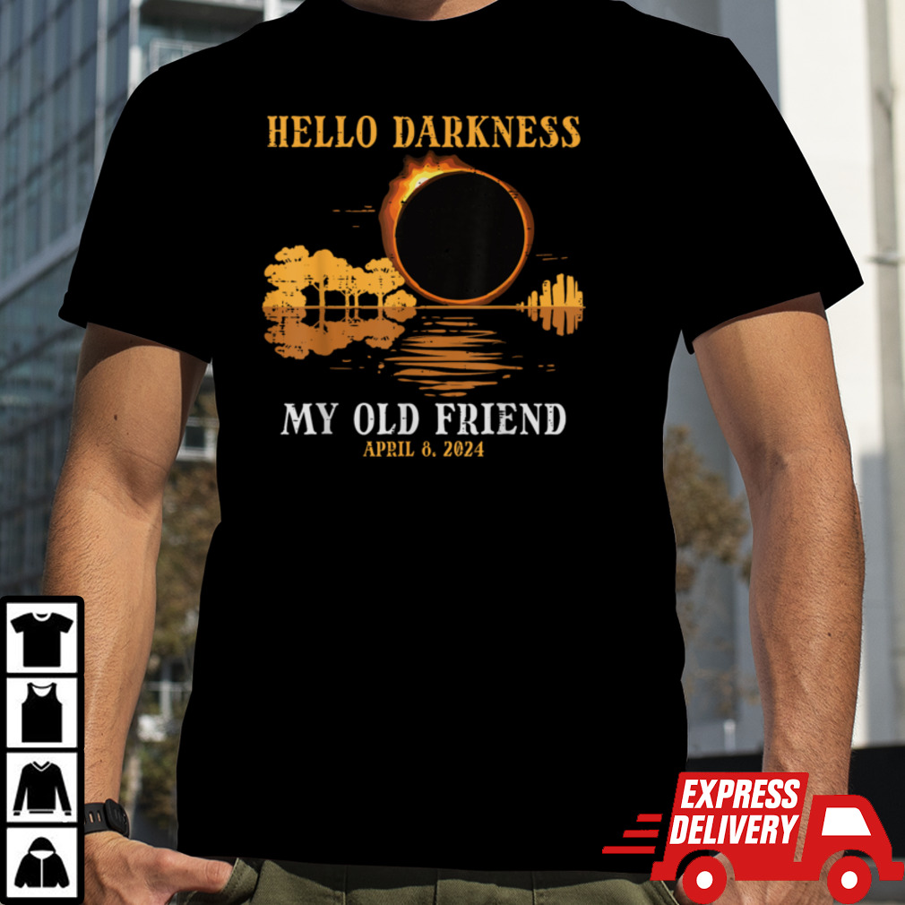 Hello Darkness My Old Friend Eclipse 2024 Men Women Kids T-Shirt B0CYHHM114