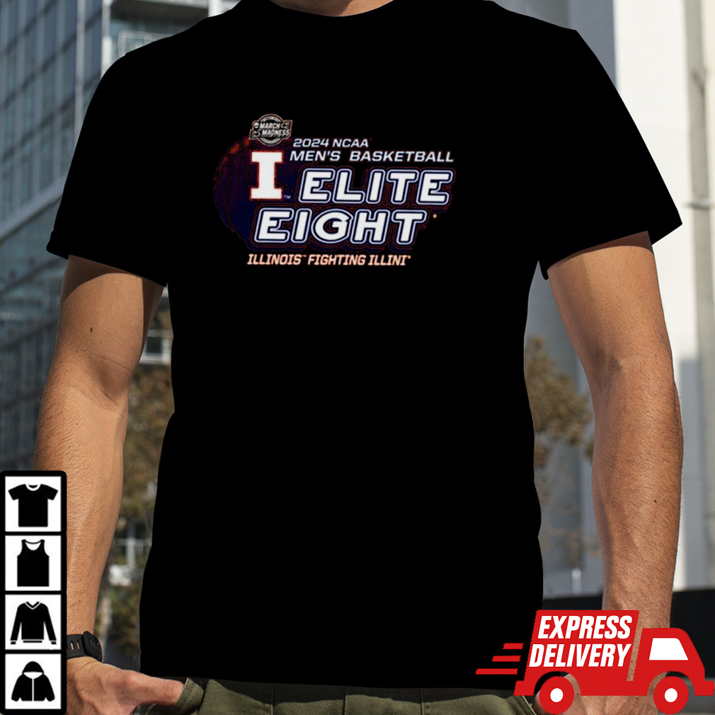 Illinois Fighting Illini 2024 Ncaa Men’s Basketball Elite Eight T-shirt