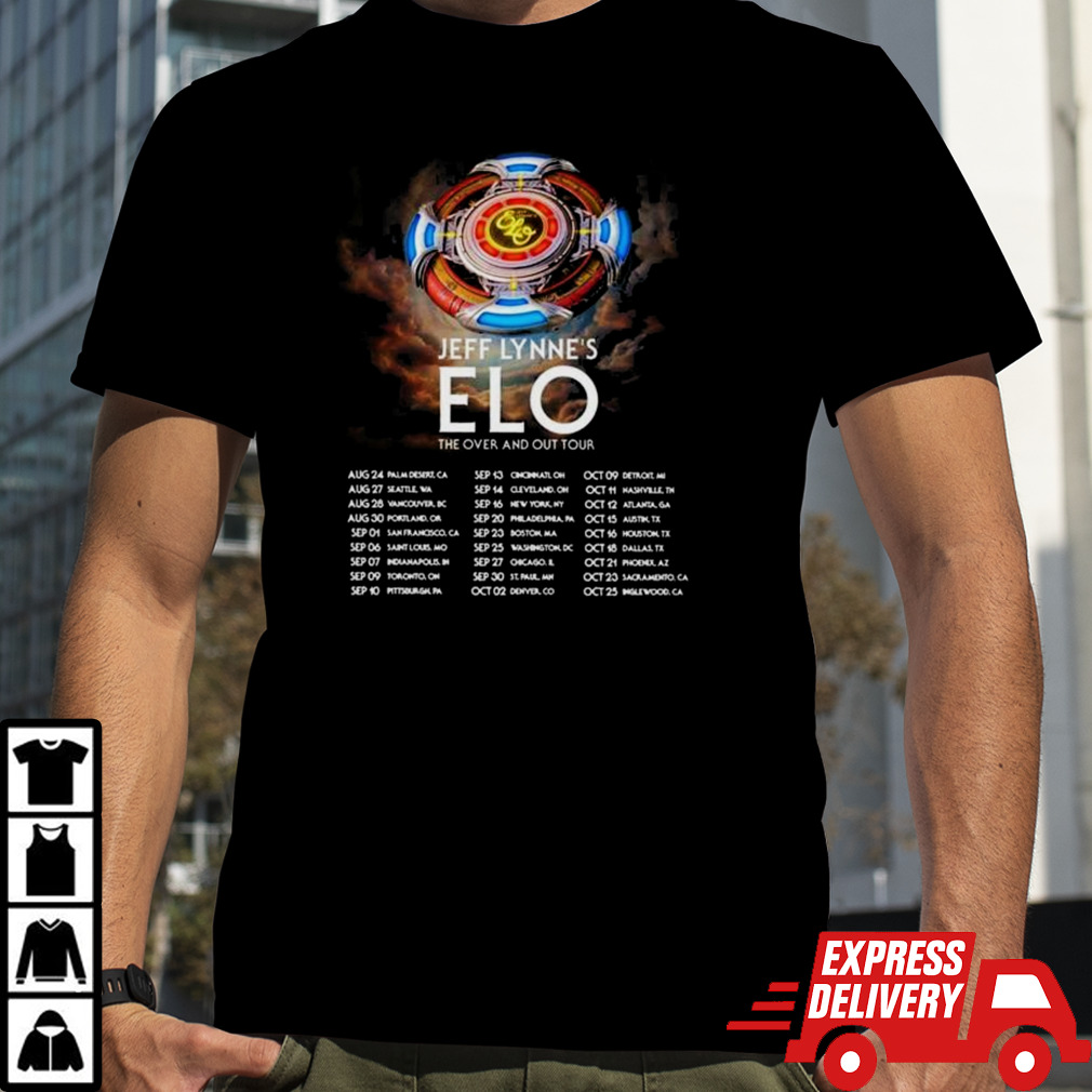 Jeff Lynne’s Electric Light Orchestra The Over And Our Tour 2024 Performance Schedule T-shirt