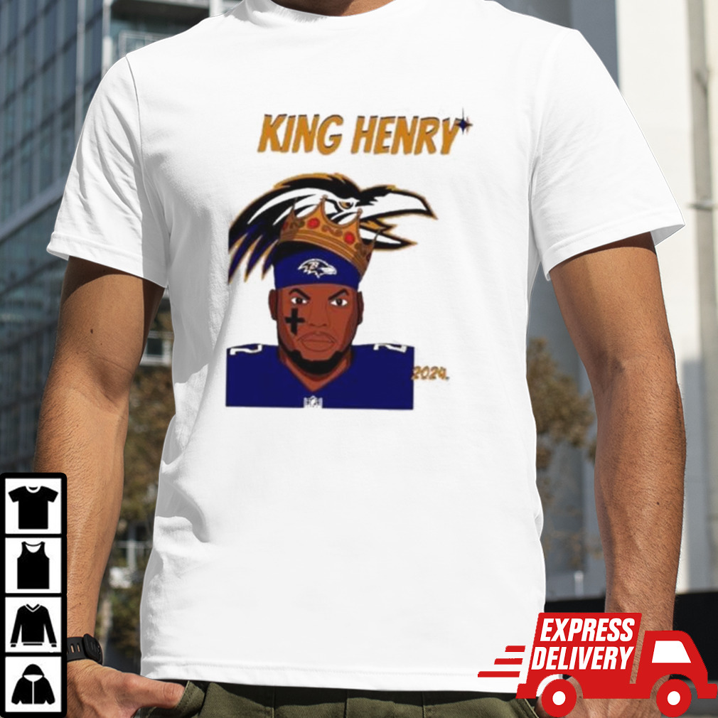 King Derrick Henry Baltimore Ravens Football 2024 Logo Shirt